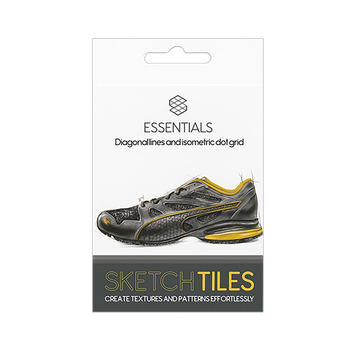 Sketch Tiles Essentials 2 pack diagonal and dot grid
