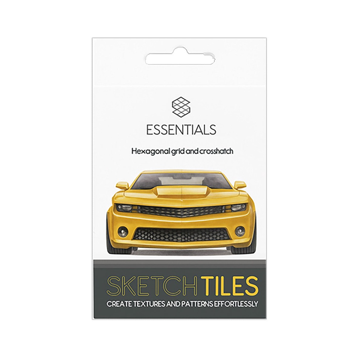 Sketch Tiles Essentials 2 pack hexagons and crosshatch