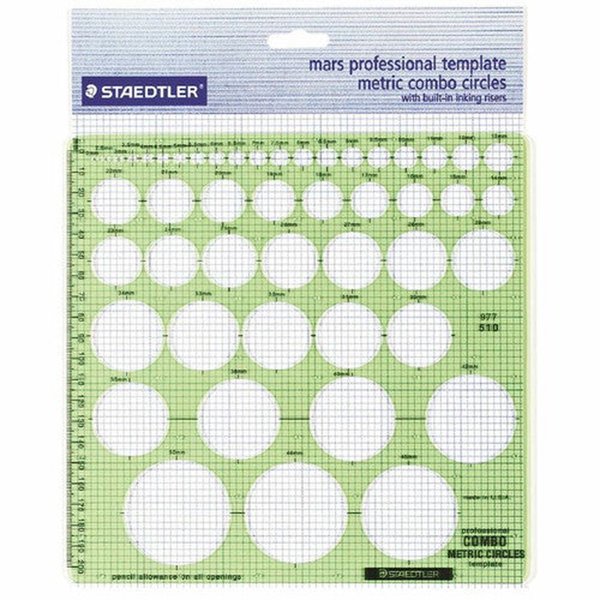 Staedtler Mars Professional Combo Circles Template 977 510