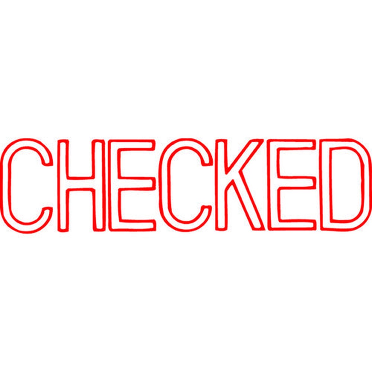 Xstamper CX-BN Message Stamp Checked Red