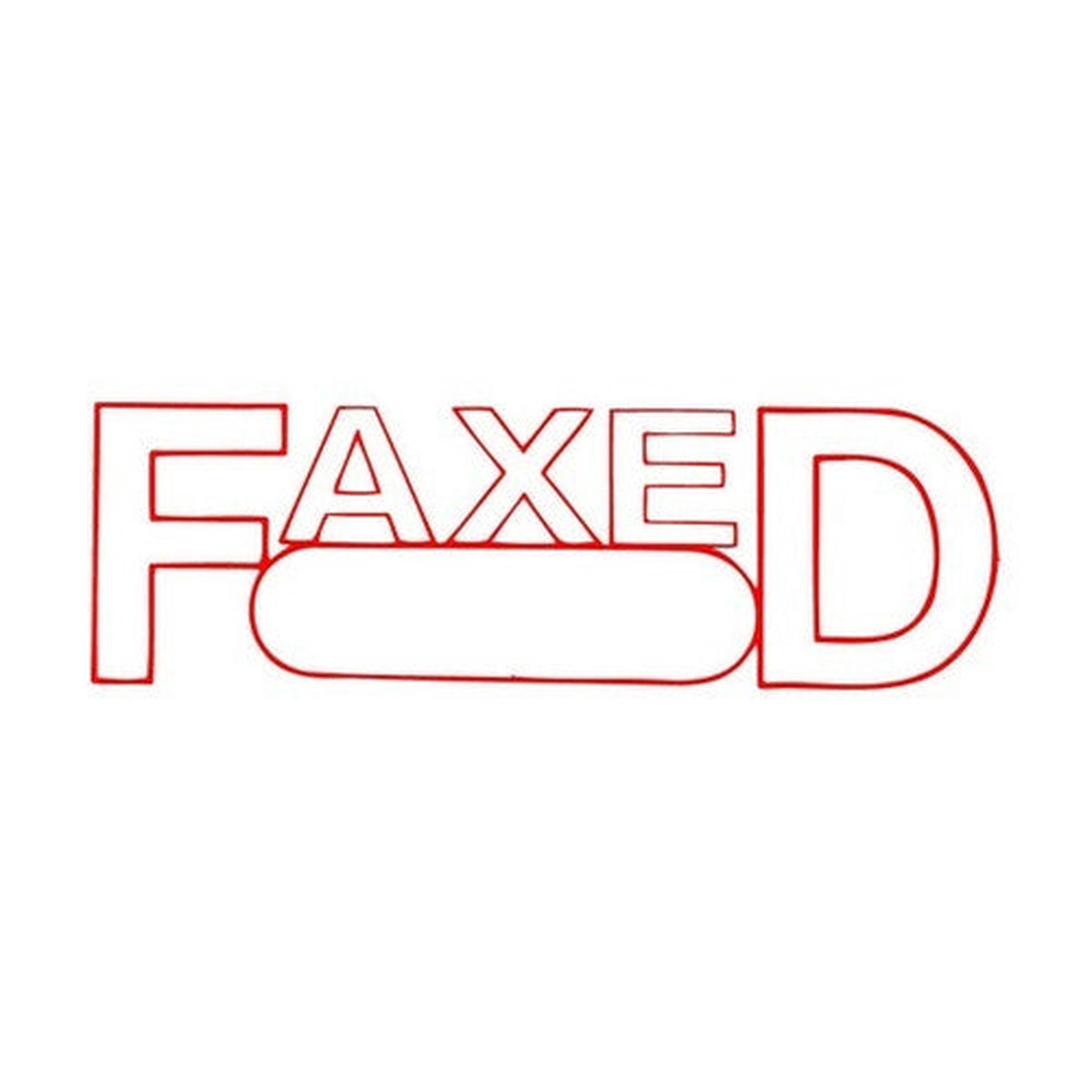 Xstamper CX-BN Message Stamp Faxed/Date Red