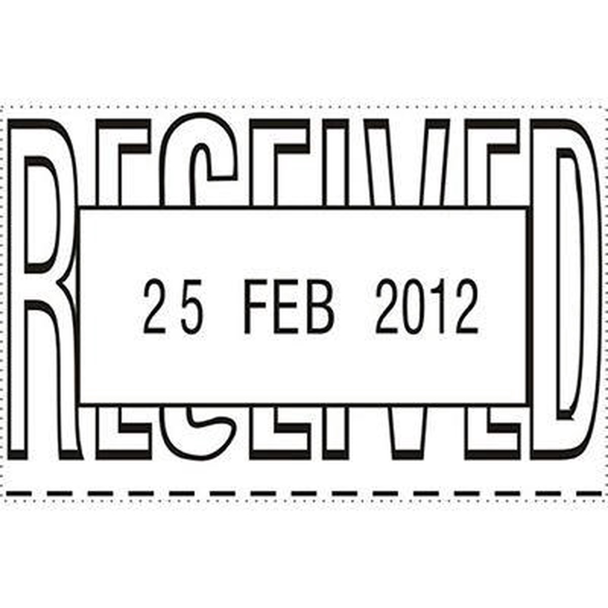 Deskmate Die Plate Date Stamp Received