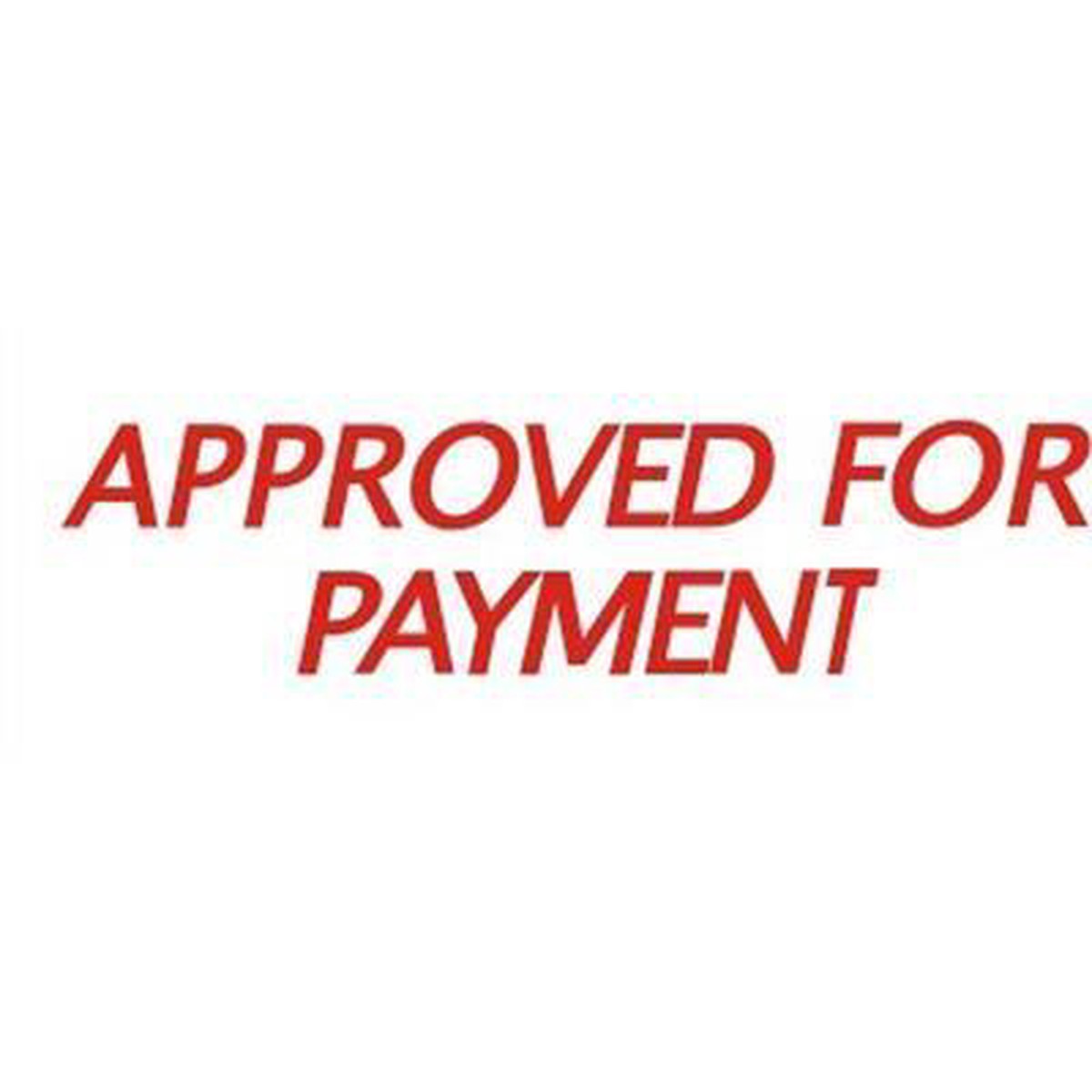 Deskmate Pre-Inked Stamp Appoved For Payment Red