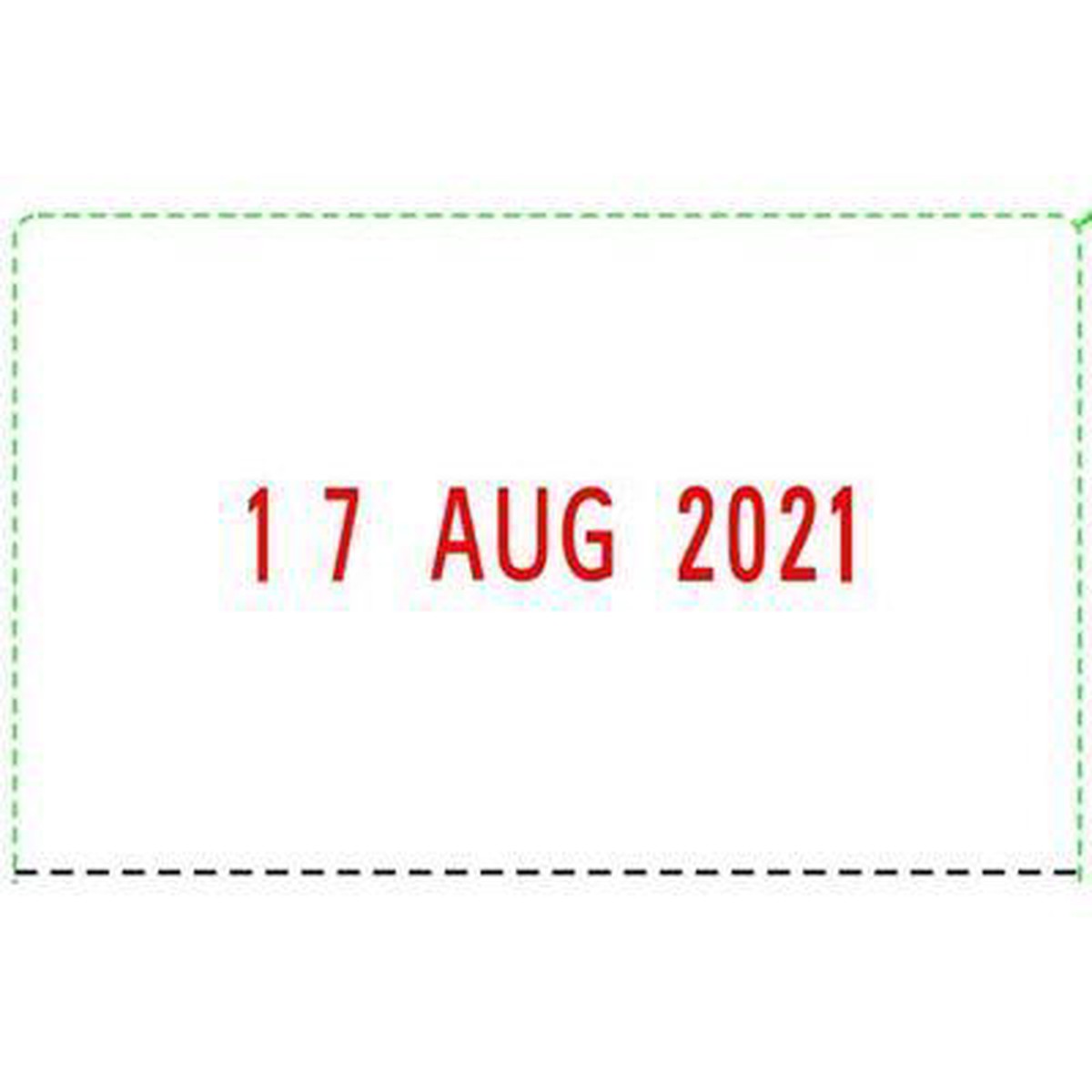Deskmate Recycled Self-Inking Stamp Date Red