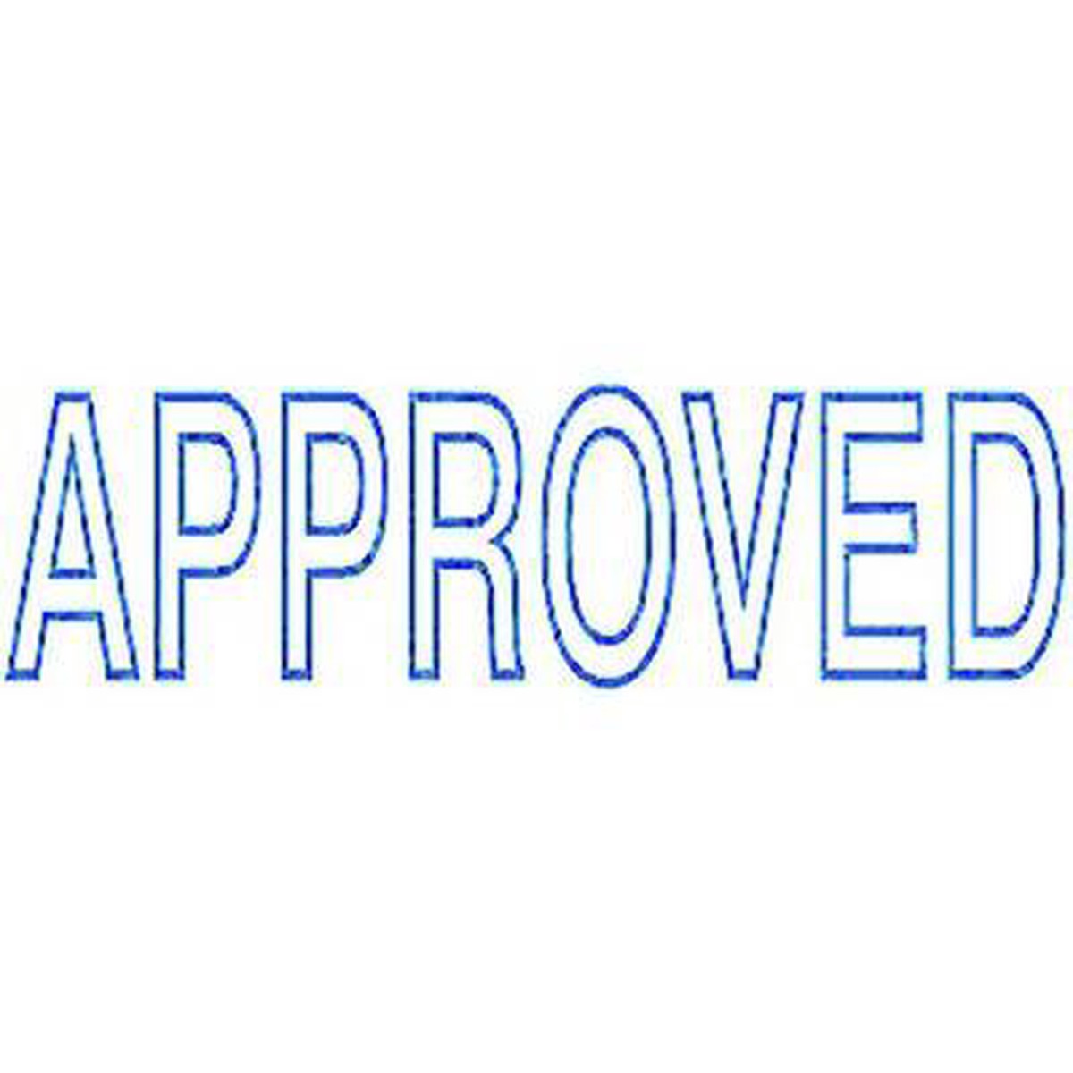 Deskmate Pre-Inked Stamp Approved Blue