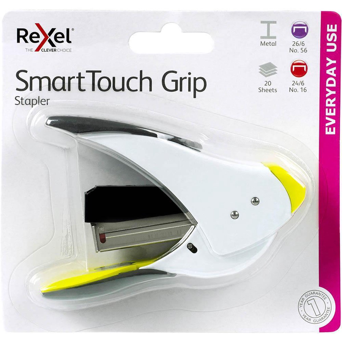 Rexel Smarttouch Grip Stapler Lime