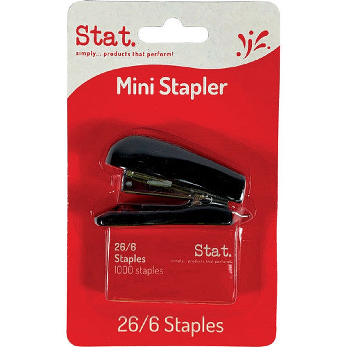 Stat Mini Stapler with Staples Assorted Colours