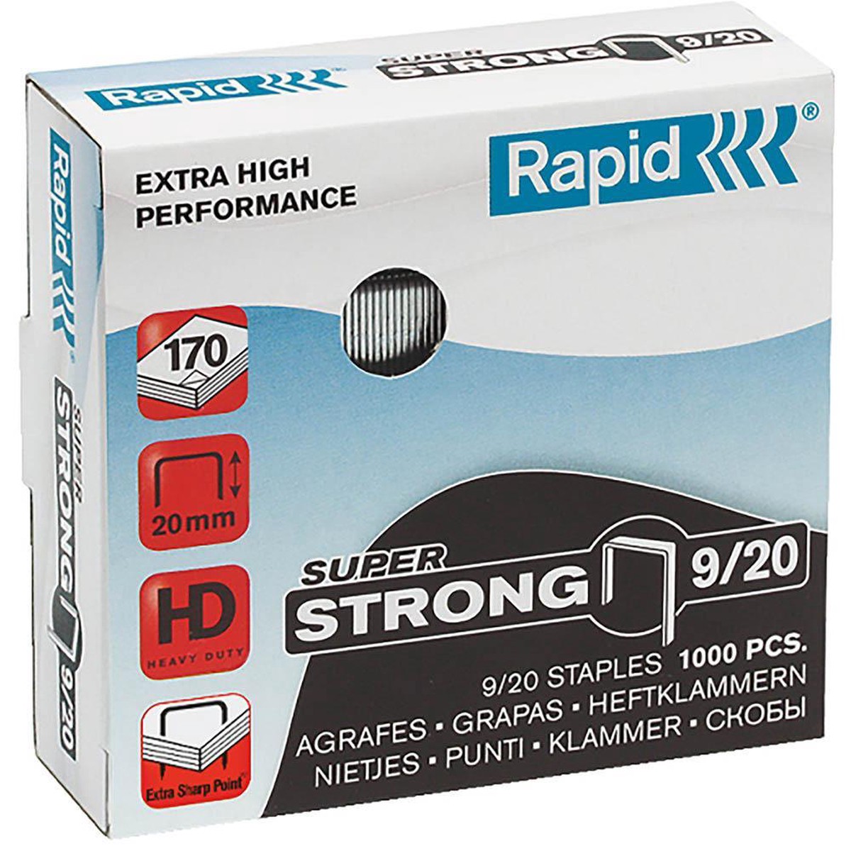 Rapid Strong Staples 9/20 Box 1000