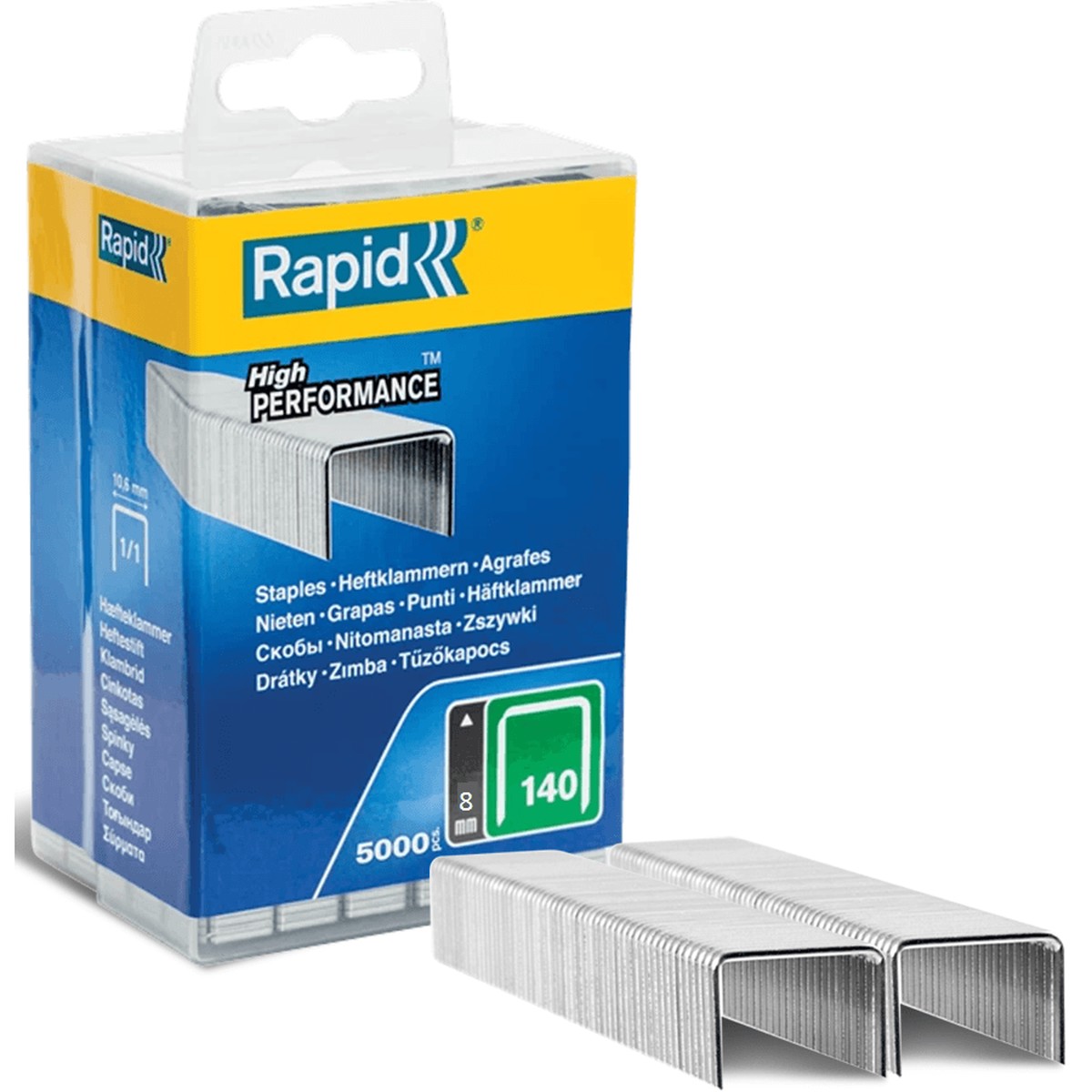 Rapid High Performance Staples 140/8 8mm Box 5000