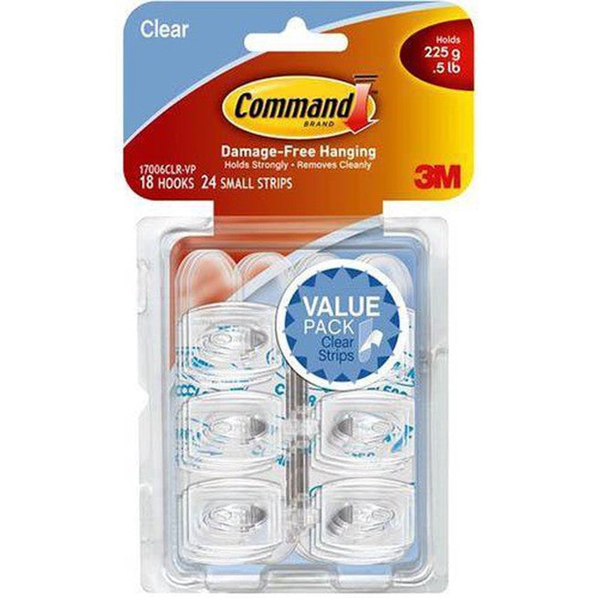 Command Adhesive Mini Hooks Pack 18 Hooks And 24 Strips