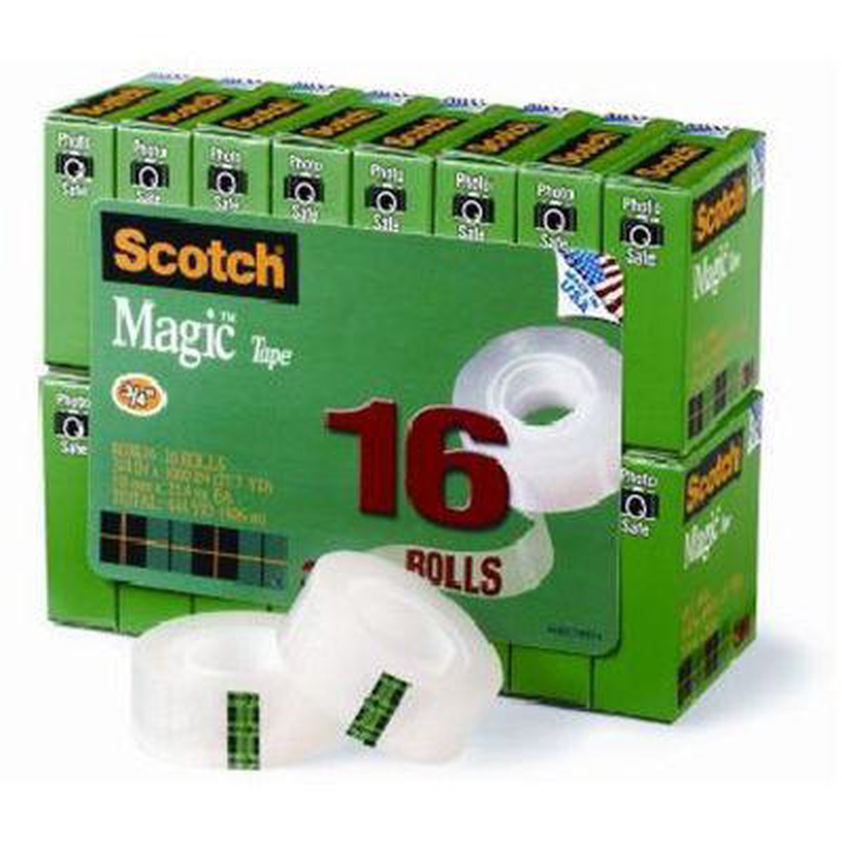 Scotch 810 Magic Tape Multi Pack 19Mm X 25M Pack 16
