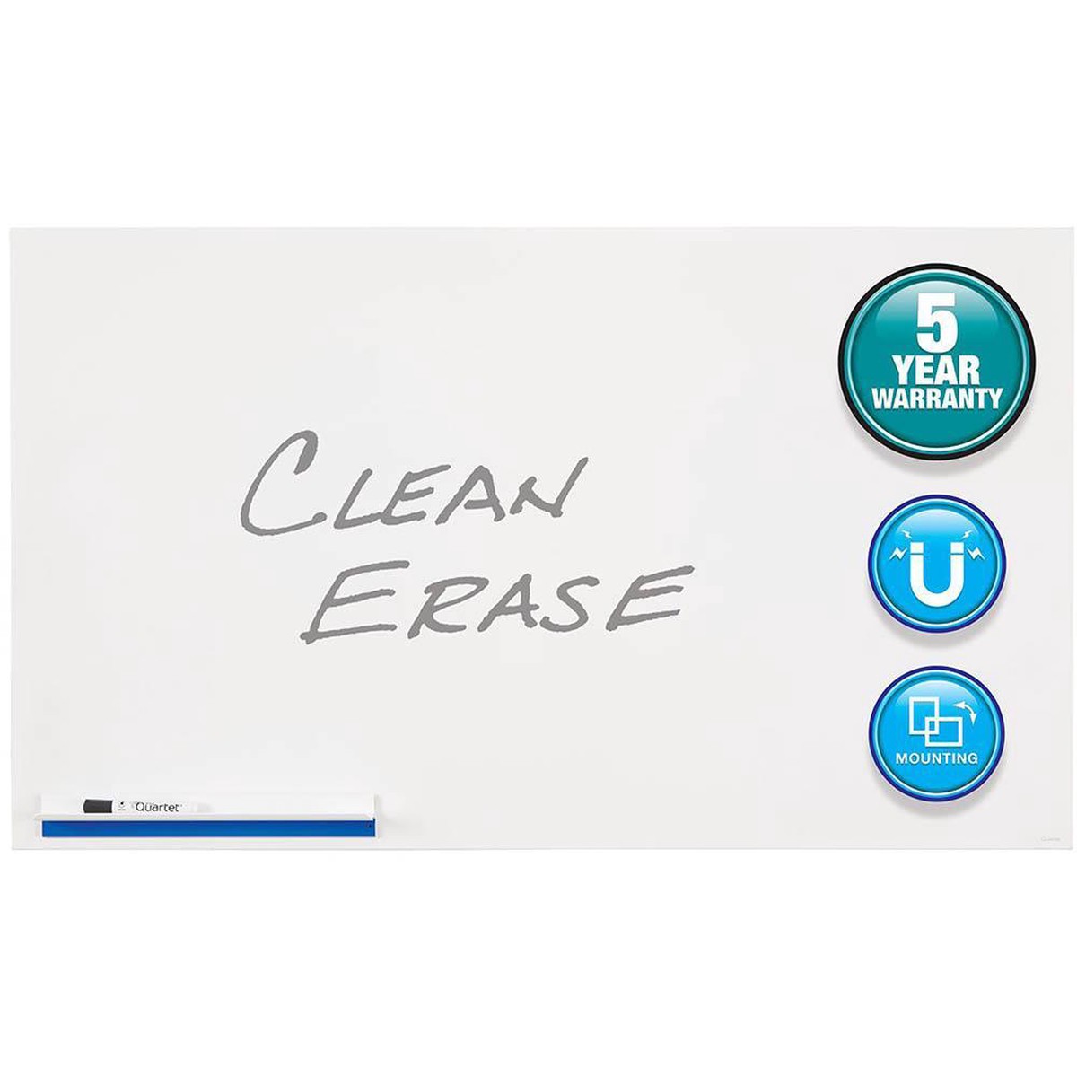 Quartet Continum Frameless Whiteboard 710 X 1220Mm