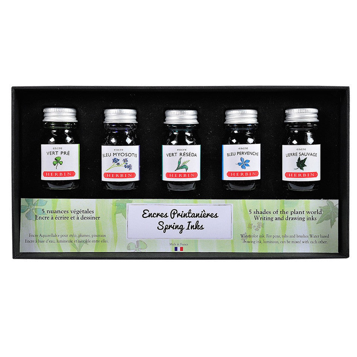 Herbin Seasons 5 Piece Assorted Ink Set Spring