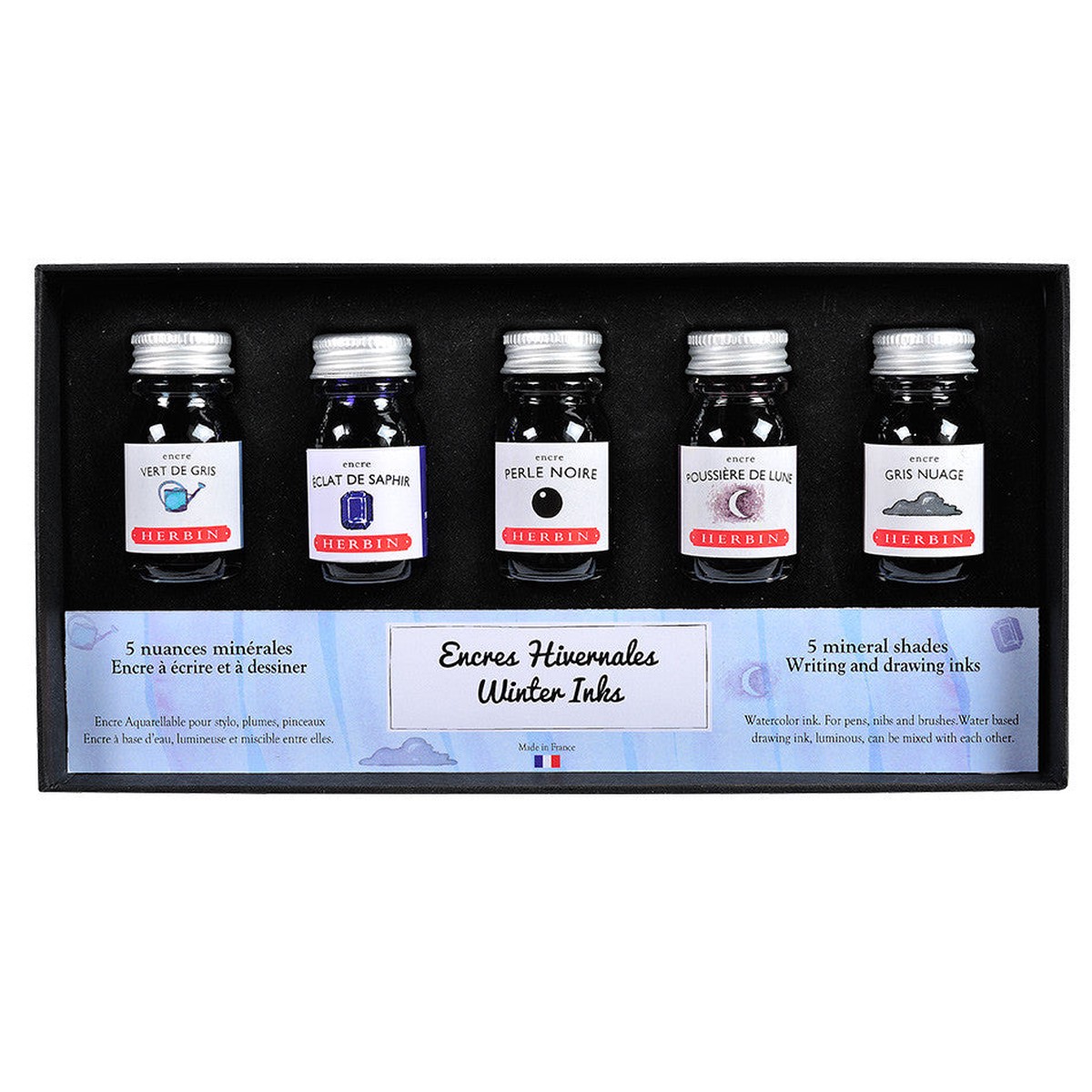 Herbin Seasons 5 Piece Assorted Ink Set Winter