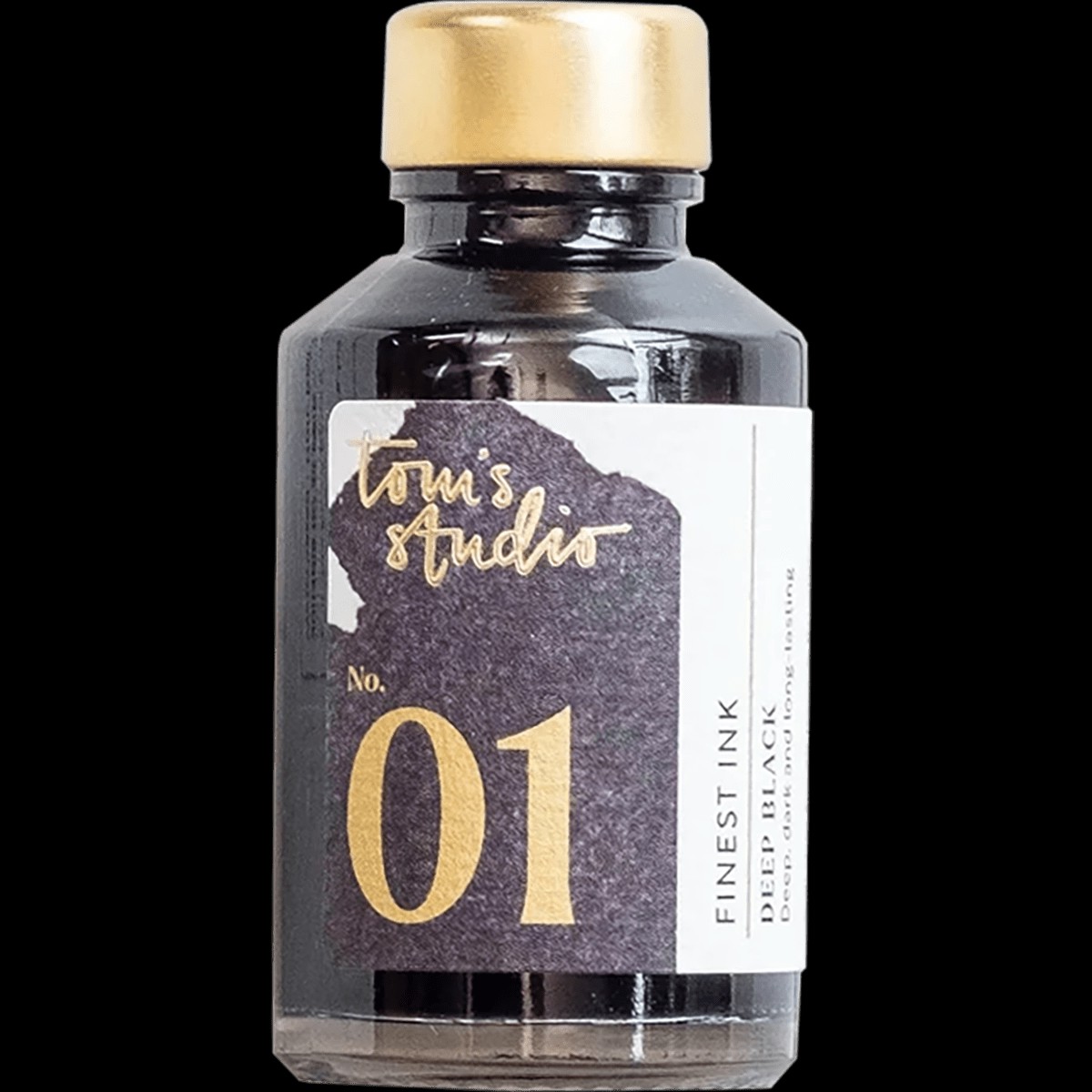 Tom’s Studio Ink Bottles – 01 Deep Black – 50ml